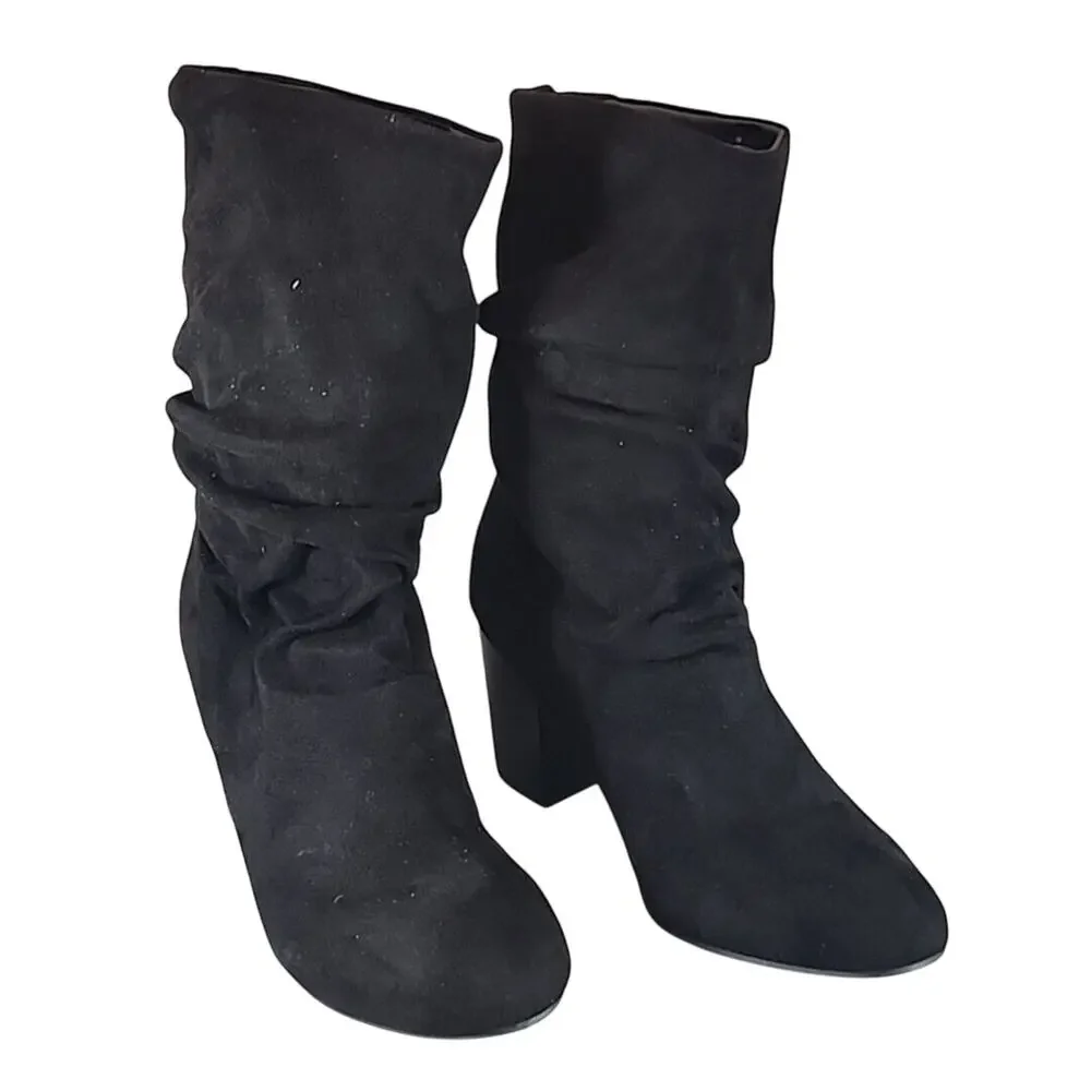 Mia Steffani Pull-On Suede Bootie - Black Nova - 3